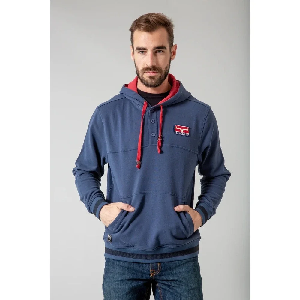KIMES RANCH Ranch Ready - Men's Navy Cotton Hoodie - Size XX-Large - 2XL‎ - NWT!